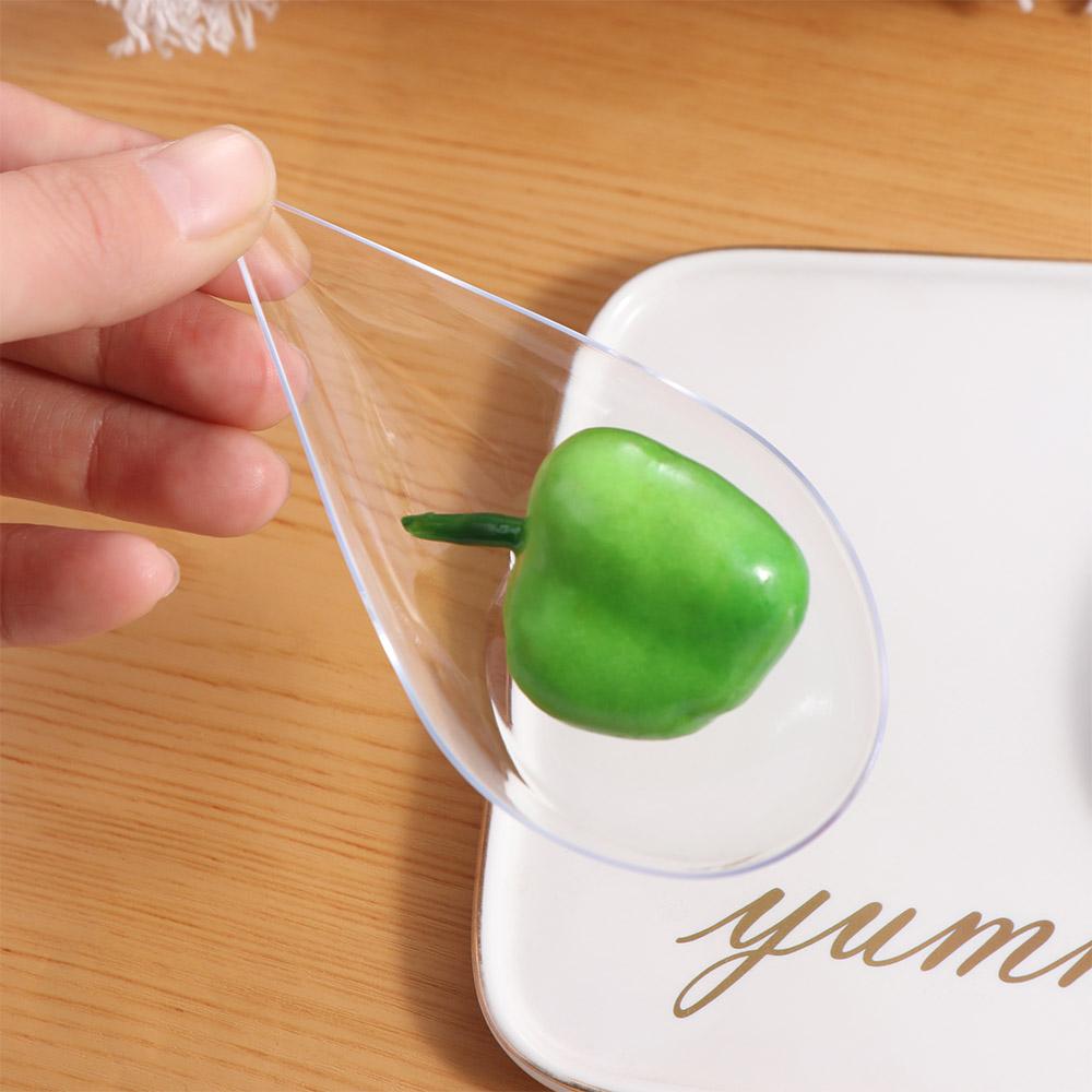 10 Stück Plastik Eisbecher Wiederverwendbare Dessertbecher Gebäckbehälter Drop Vorspeisenteller Kaviar