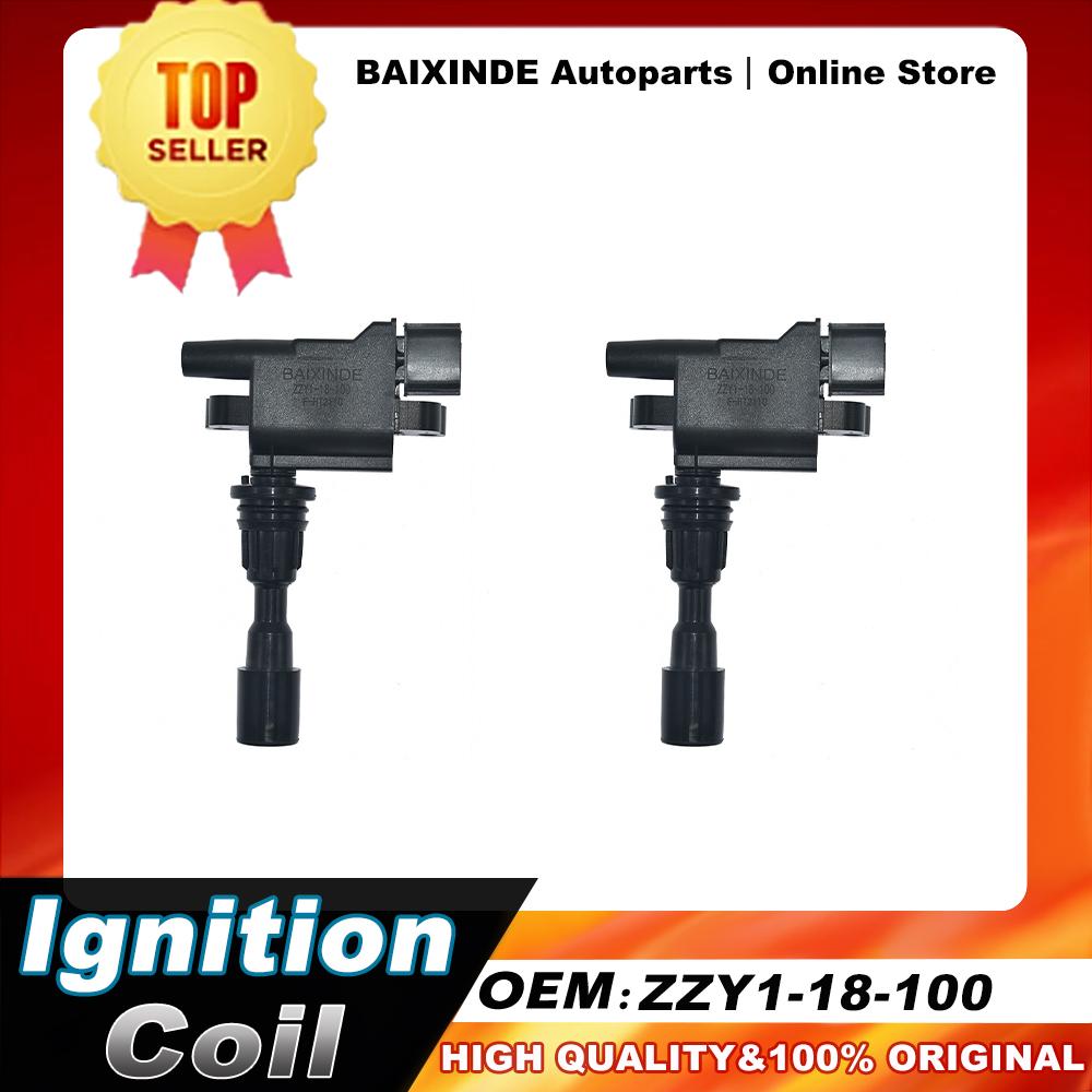 1/2 PCS ZZY1-18-100 ZL01-18-100A Ignition Coil For Ford Laser & Mazda 323 Astina BJ 1.6L 98-03 Accessories