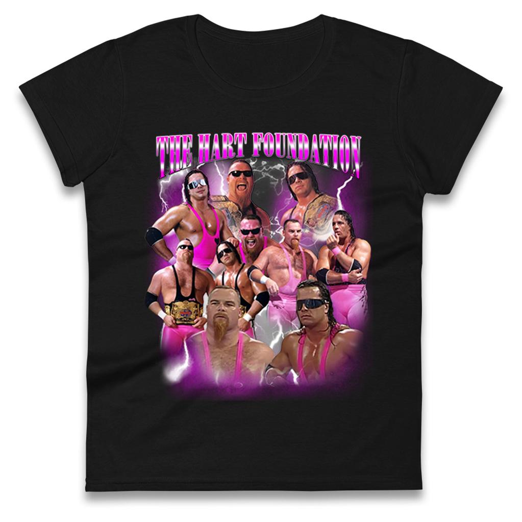 The Hart Foundation Bootleg Womens T Shirt Mens Tops Tees Unisex