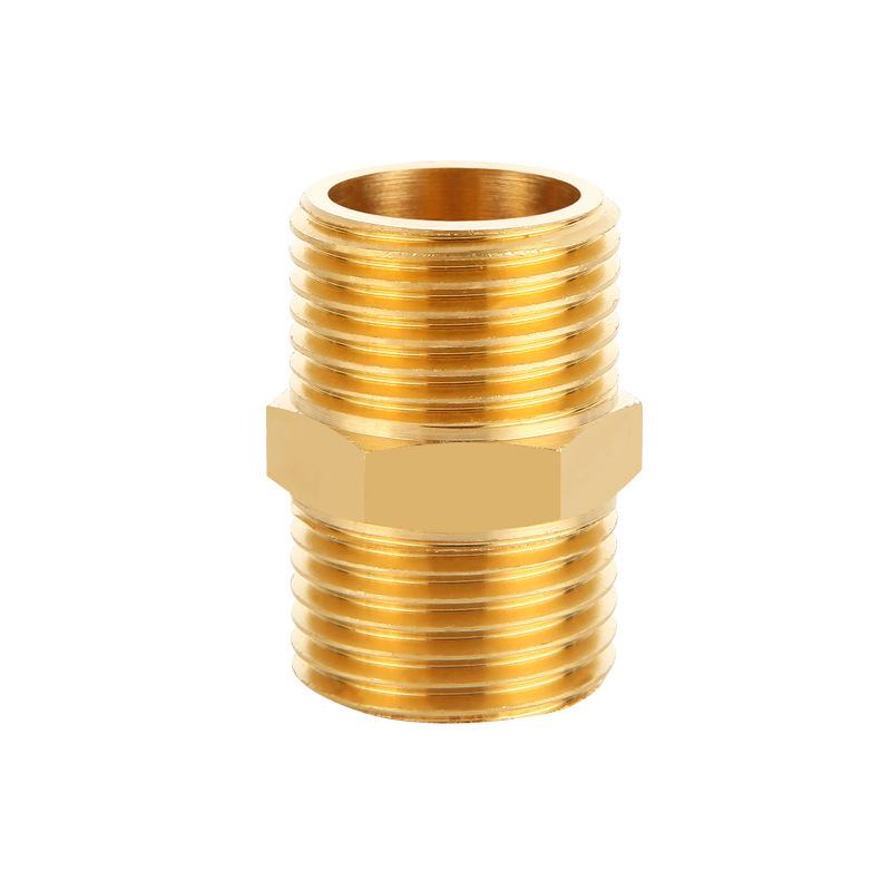 All-Copper Male Thread Direct Coupling, Short To Extended Thread, 4-Point To 6-Point, 1-Inch Inlet Pipe Reducing Joint