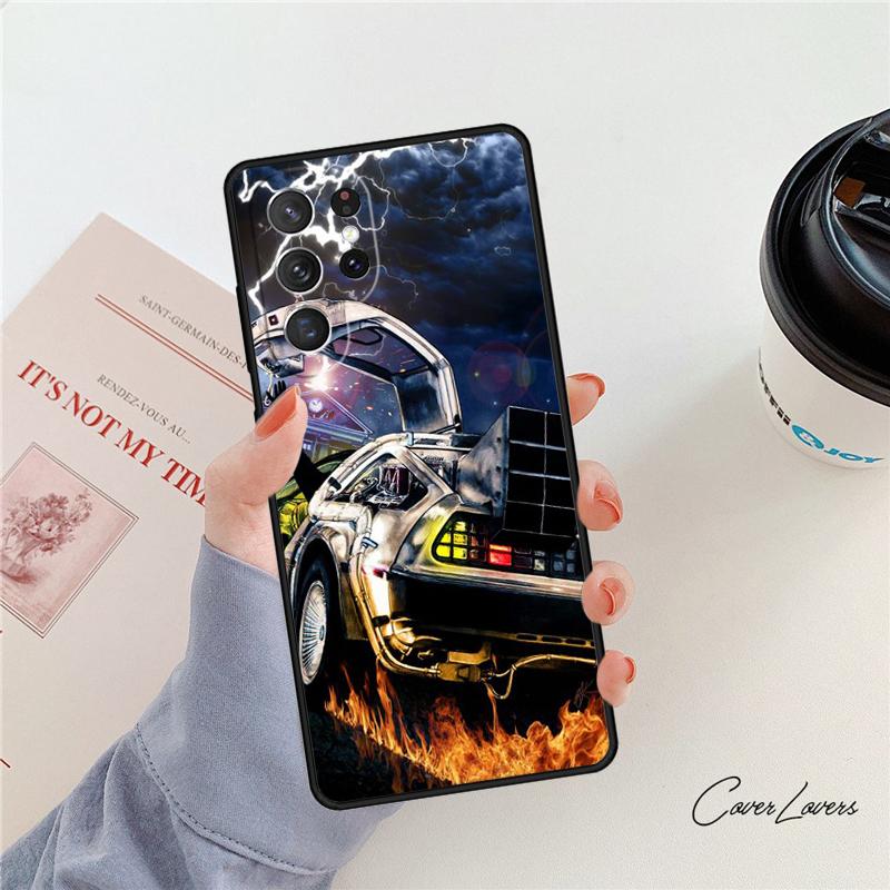 Back to the Future DeLorean phone case For Samsung Galaxy S24 S25 S23 S22 Ultra Note 10 20 Plus S20 S21 FE Cover