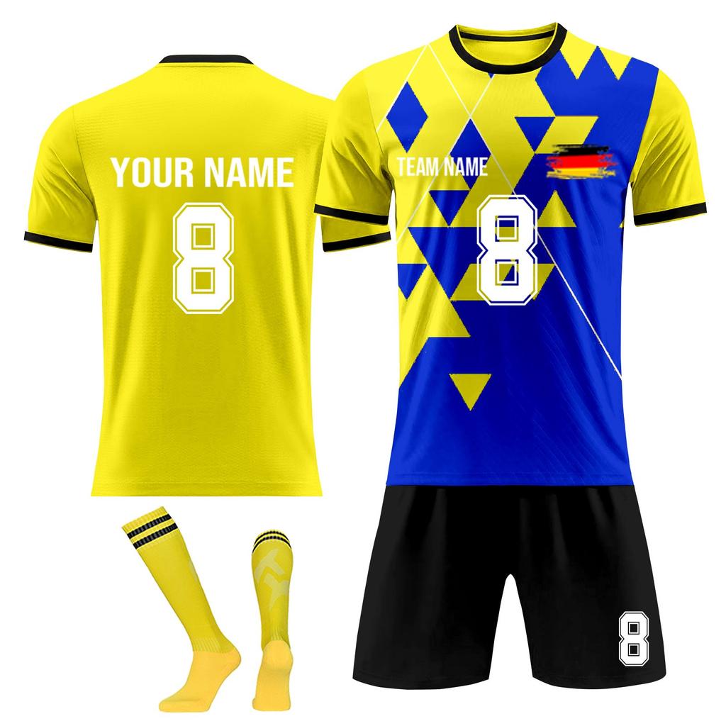 Personalised Shirts Kit Mens Girls With Name Number Custom Football Jerseys For Boys Training Suit