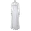 Vestido de outono europeu e americano para mulher, temperamento elegante, corte justo, cor sólida, linha A, comprimento [especificar comprimento, por exemplo, até ao joelho, longo]