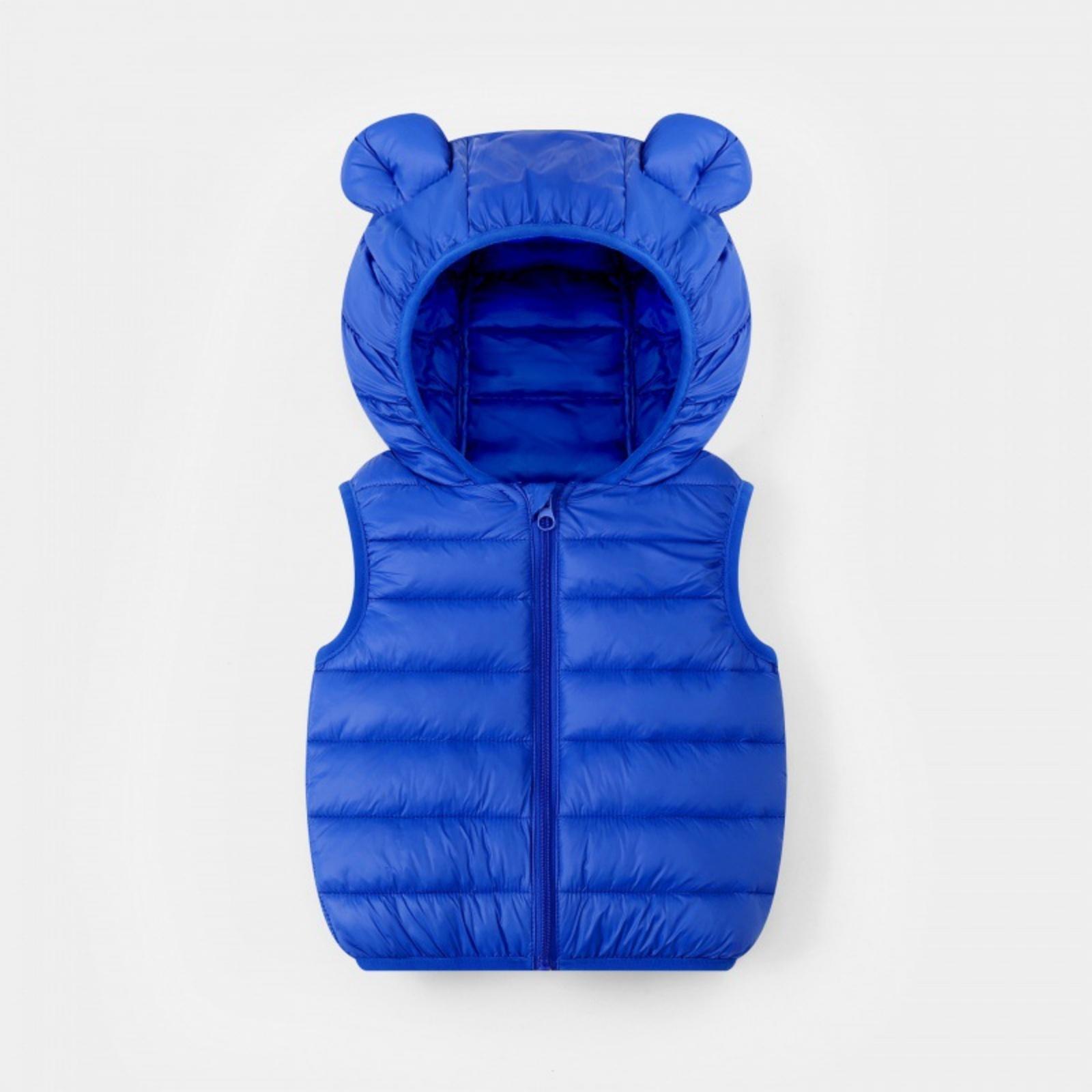 

Children s Casual Solid Color Thickened Vests For Boys And Girls 100