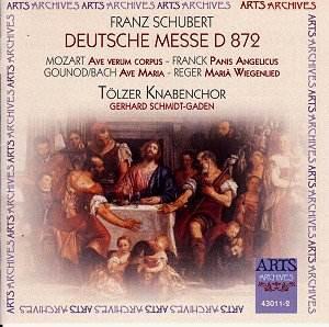 

CD TÖLZER KNABENCHOR - Deutsche Messe D872 430112 Arts Archives 2008 Non Japan Classical Used
