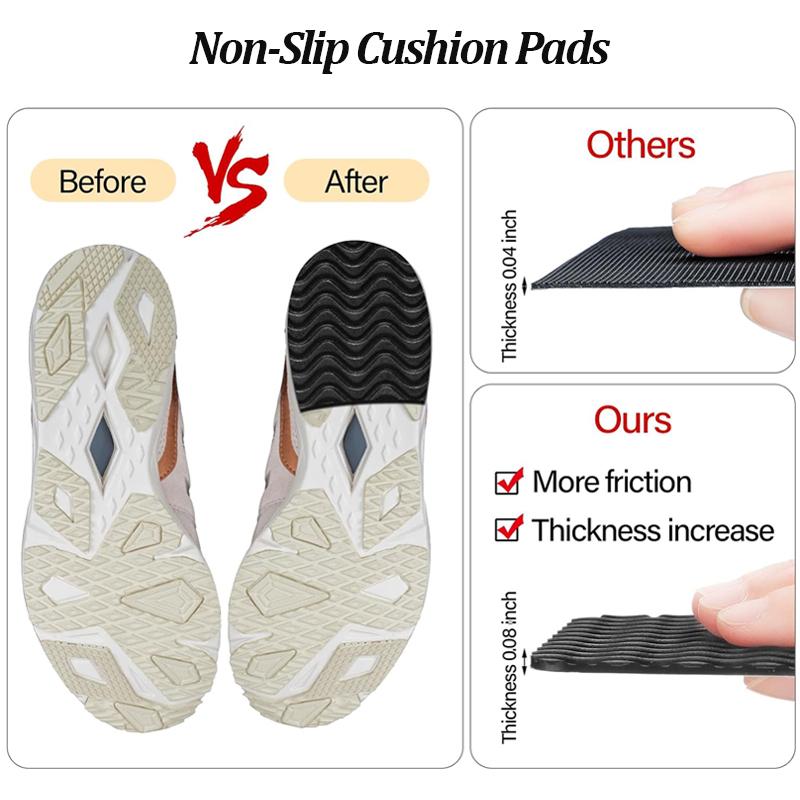 Przycinana Antypoślizgowa Nakładka na Podeszwę Buta Odporna na Zużycie Amortyzująca Samoprzylepna Mata do Butów Ochraniacz Podeszwy Buta Naprawcza Gumowa Naklejka