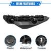 1 Pair Bumper Mounting Support Bracket Compatible for Toyota Yaris 2007-2012, Left Right Bumper Retainer Set Plastic Black