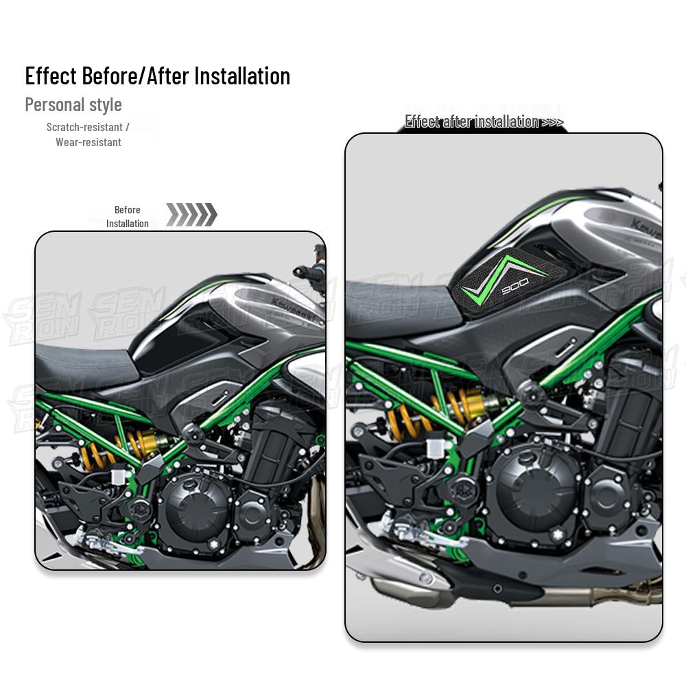 Kawasaki Z900 SE 2025 Model Anti-slip Fuel Tank Protection Sticker