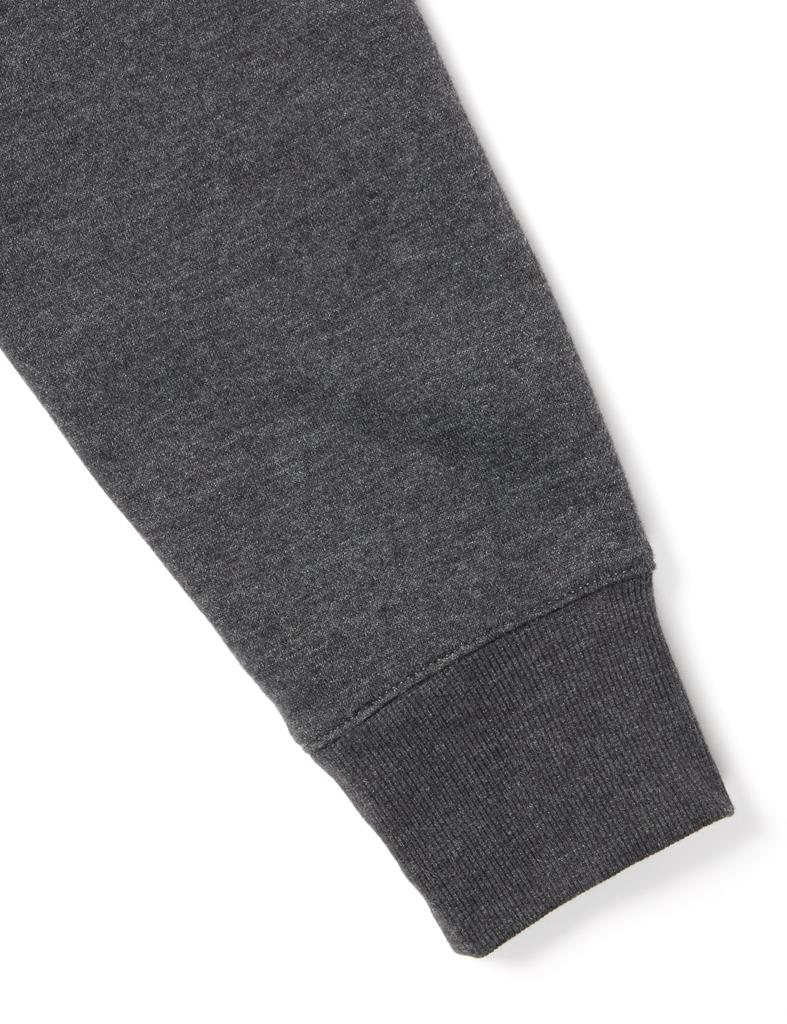 [Amazon Essentials] Men's Sweatshirt Zip-up Mock Neck Fleece Heathered Charcoal L