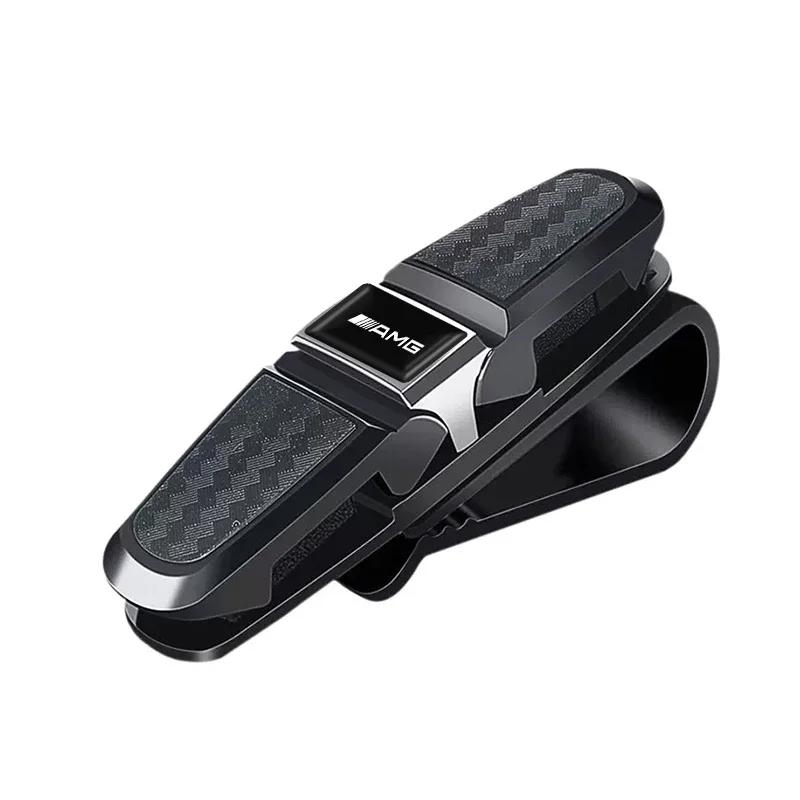 

For Benz GLC GLK Auto Glasses Holder Portable Ticket Card Clamp Car Sun Visor Sunglasses Clip For Mercedes Benz AMG GLE GLS CLS