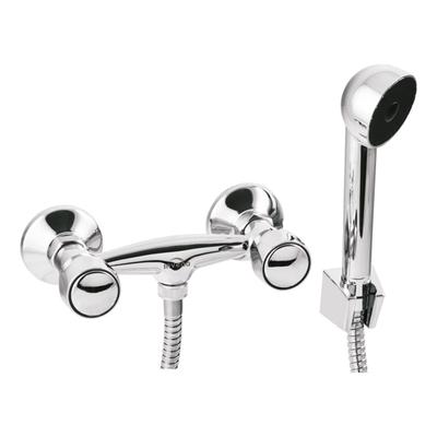 Modena Two-Handle Shower Faucet with Hose and Handset