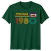 Vintage 1980 Cassette Tape 46th Birthday Gift Unisexs T Shirt