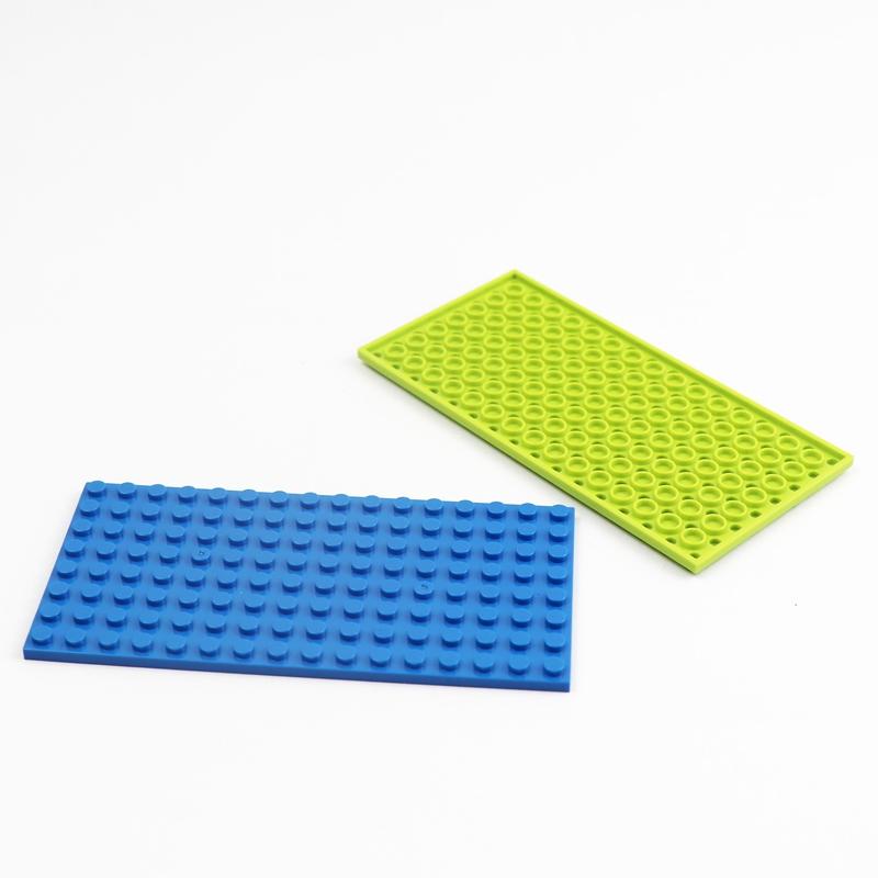 4 Pieces Base Plate 8x16 Dots Assemble Particles Building Blocks 92438 Bricks Set DIY Classic Educational Toys for Boys Girls