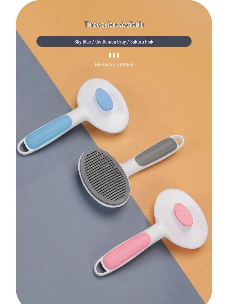 Pet Hair Removal Comb for Dogs & Cats – Detangles & Cleans Loose Hair