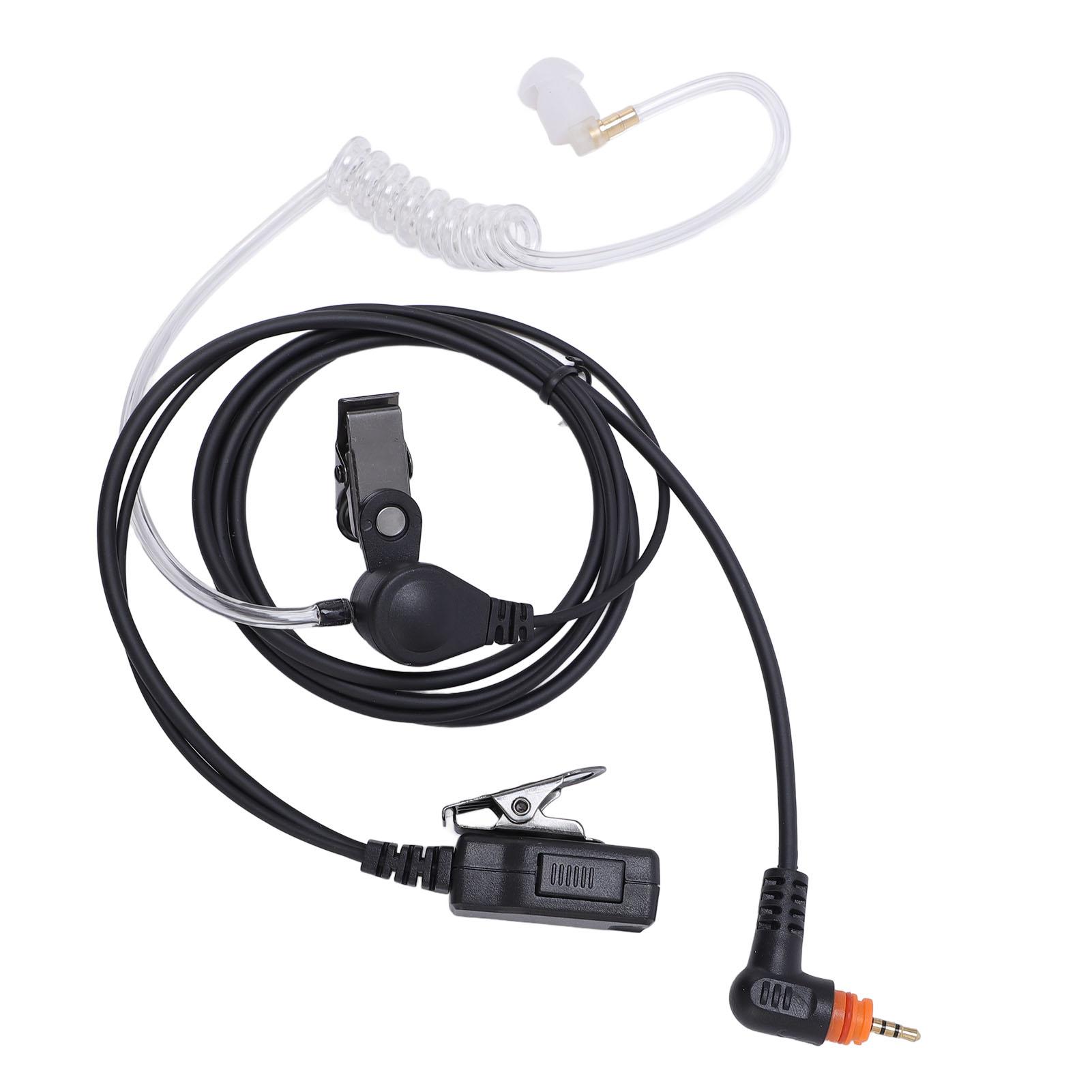 2-Weg Radio Oortje met Microfoon, G-vormige Oorhaak, Ruisonderdrukking, PTT-knop, Compatibel met SL Series TLK100 Radio's, voor Beveiliging en Evenementen