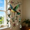 Carillons éoliens Colibri, avec Pendentifs en Cristal Carillons éoliens Métalliques d'Extérieur, Réflexion de la Lumière Arc-en-ciel Carillon éolien Durable pour la Décoration de Jardin et de Cour