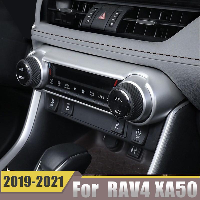For Toyota RAV4    2022 RAV 4 XA50 Car Air Conditioning Knob Climate Control Switch Speed Button Cover Accessories