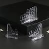 10pcs Clear Acrylic Coin Display Stand Holders Easel Card Commemorative Challenge Capsule Medal Support Racks Home Storage Rack