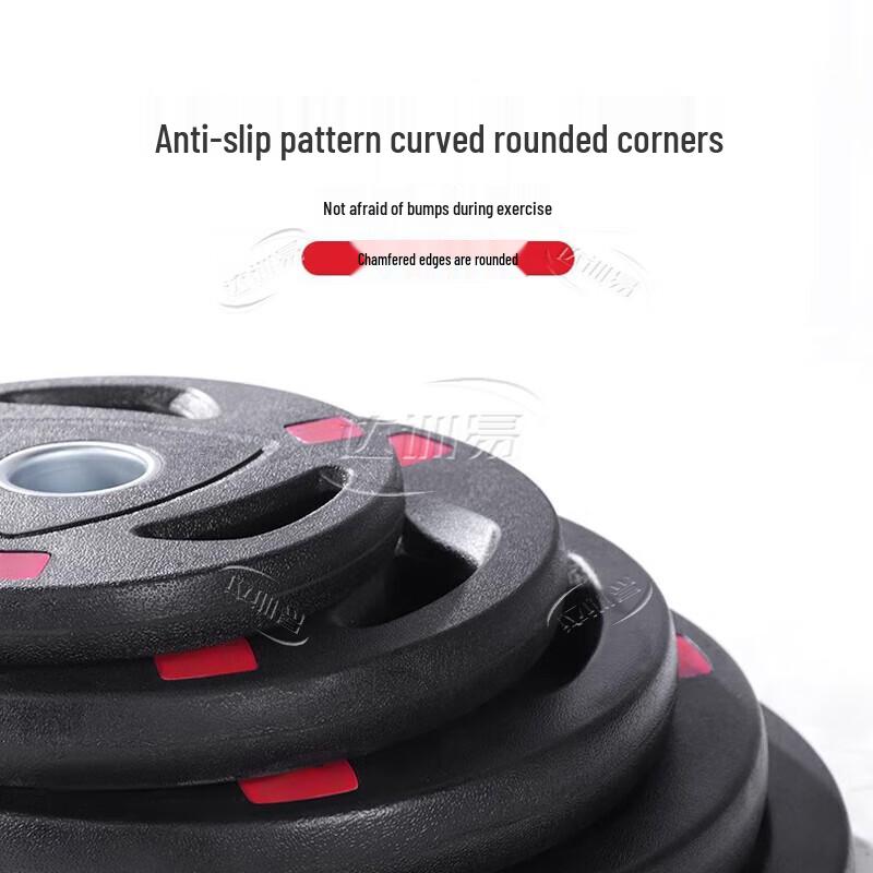 Da Xun Yi Coated Three-Hole Barbell Weight Plate