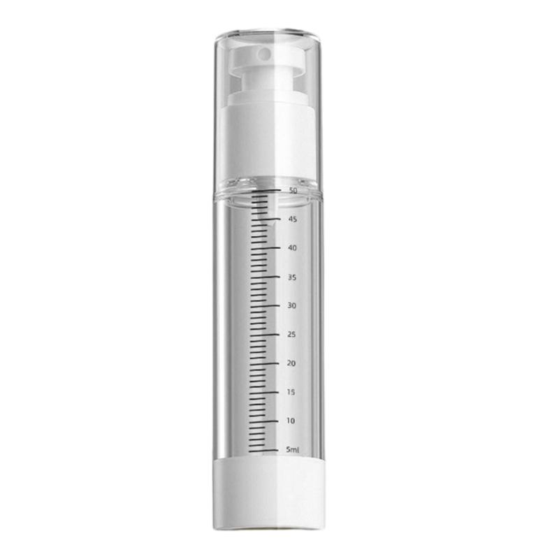 

Portable Press Style Graduated Pump Bottle Leakproof Design Plastic For Travel Skincare Essential