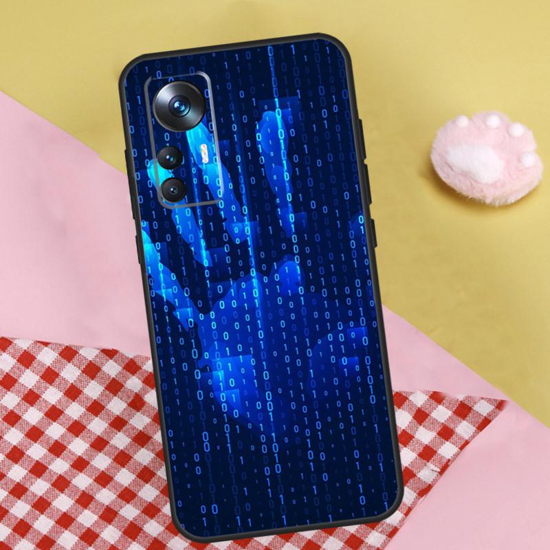 

Hacker Binary Matrix Rain Case For Xiaomi 13T Pro 11T 12T 12 13 Lite 12X POCO X5 X3 Pro F4 X4 GT M5 M5s F3 F5 Cover POCO M6 Pro 5G