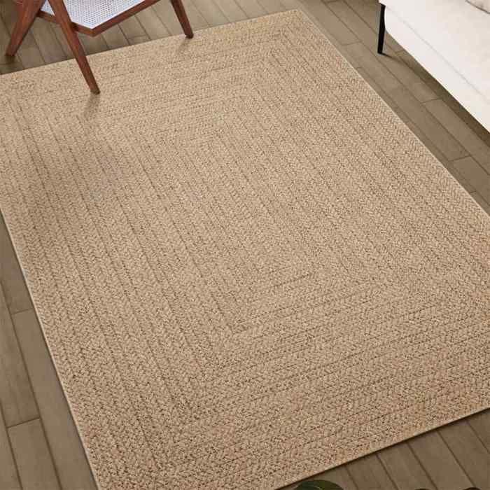 VidaXL Tapis ZIZUR 240x340 cm aspect de jute intérieur et extérieur, tapis d'extérieur, tapis de sol, tapis d'intérieur, 4006157
