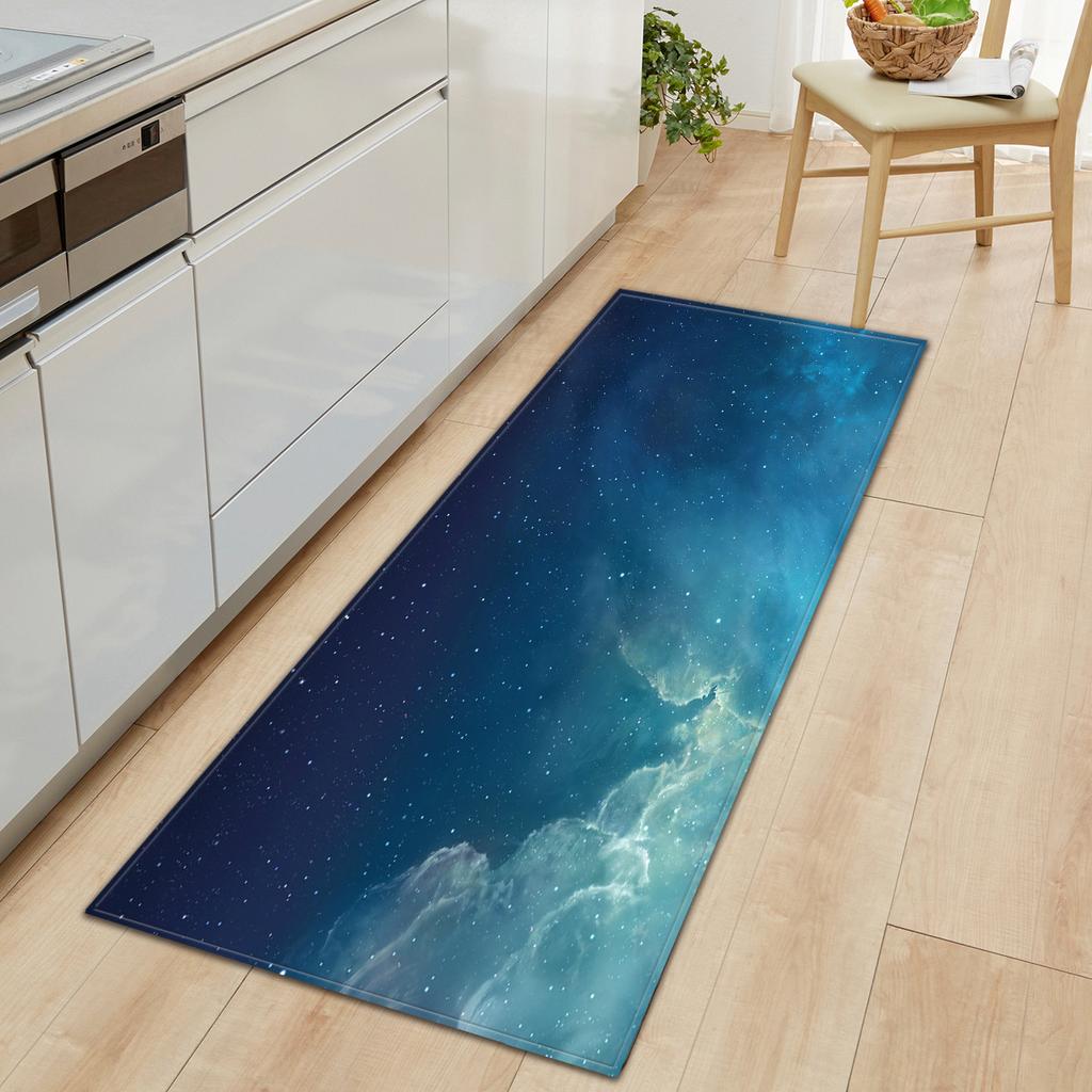 Kitchen Long Starry Sky Floor Mat Doormat Carpet Floor Mat