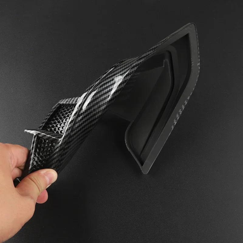 Carbon Black Car Fender Side Vents Air Flow Intake Hole Car Shark Sticker Cover for Cadillac CTS CT5 CT6 XT5 XT6 STS XTS ATS SLS