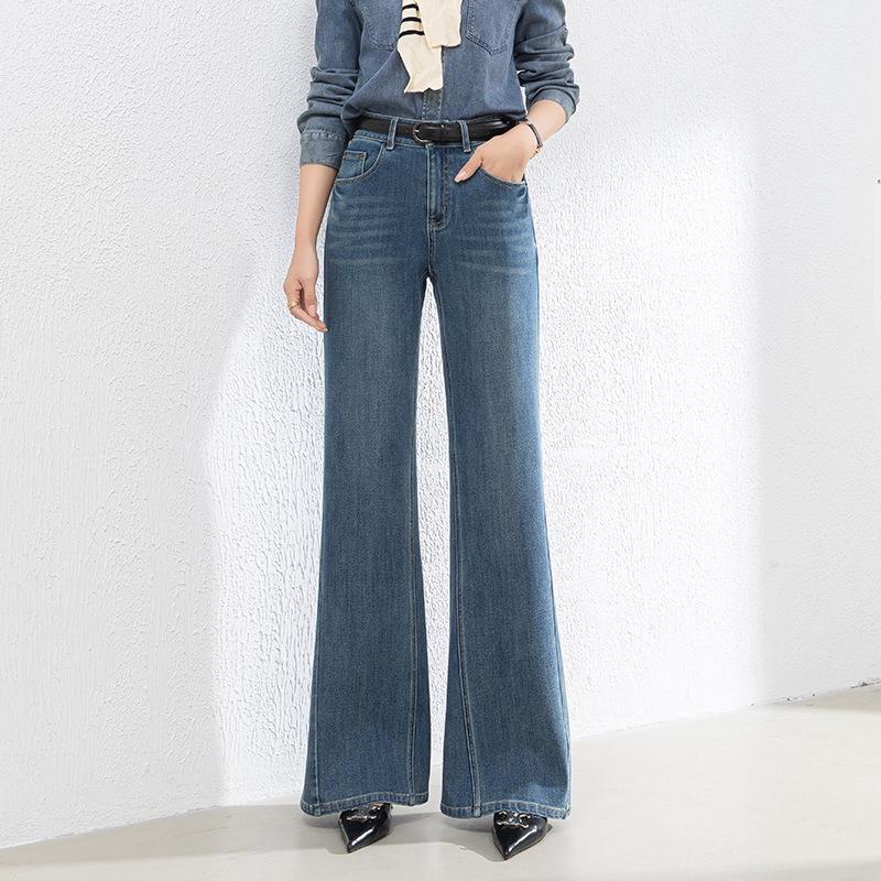 

Women s High-Waisted Anti-Fade Flare Jeans - Spring 2026 Collection XL светло-синий