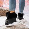 Fall/Winter 2025 New Plus Size Wool Snow Boots Lace-up Thick-soled Round Toe Women