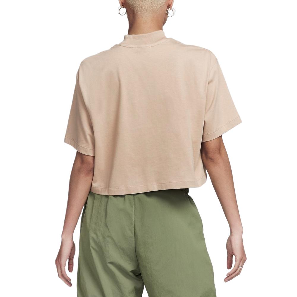 Nike T Shirts Women's Brown Half Turtleneck DQ6197-200
