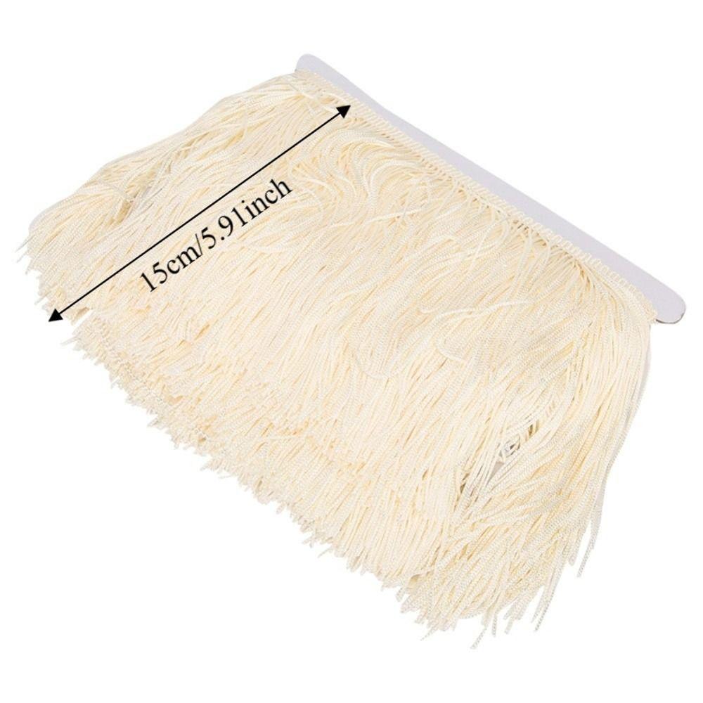 1pcs Polyester Material Fringe Tassel Trim 6inch Wide Stage Clothing  Sewing Supplies