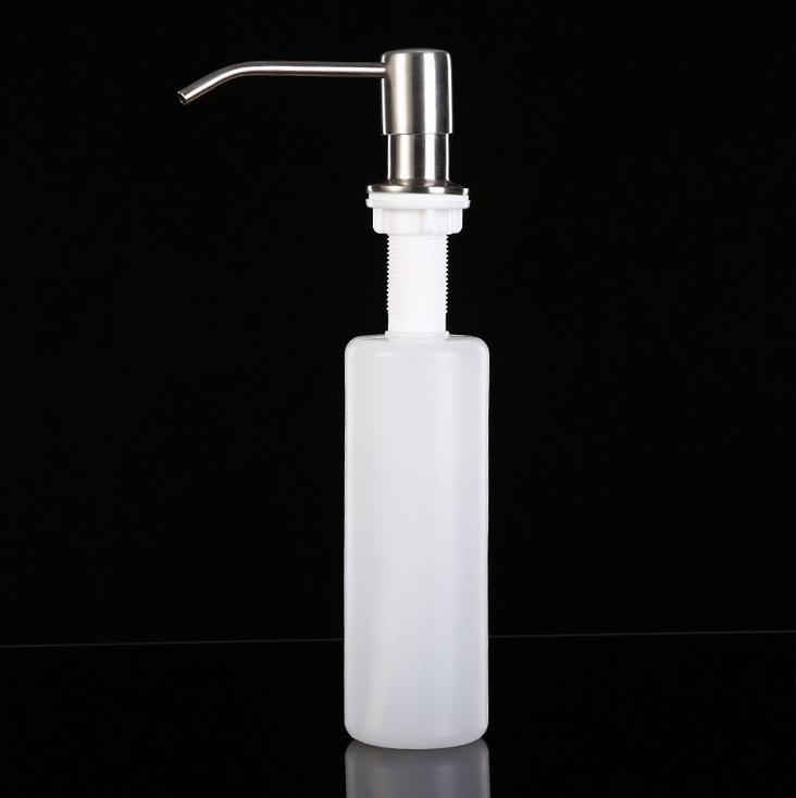 304 Stainless Steel Soap Dispenser Kitchen Sink Soap Bottle Hand Soap Dispenser Press Type Bathroom Accessory Black