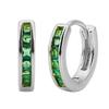Minimalist Micro Paved Zircon Single Row Hoop Earrings Chic Advanced Sense Versatile Ear Buckle Jewelry For Women