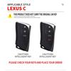 Leather Car Key Case Cover for Lexus UX250 UX260 Es Es350 UX200 UX250h ES200 ES300h ES350 US200 US260h 2018-2020 Car Accessories