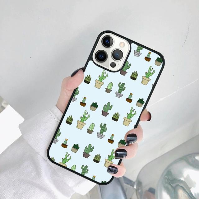 Cactus Pattern Phone Case Cover For iPhone 17 Air 15 Pro MAX 16 Plus 14 12 11 13 coque