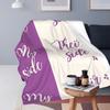 My Side Cat Side Funny Cat Owner Blanket Flannel Sofa Throw Blanket Multi-function for Bedroom Travel Throws Bedspread Quilt