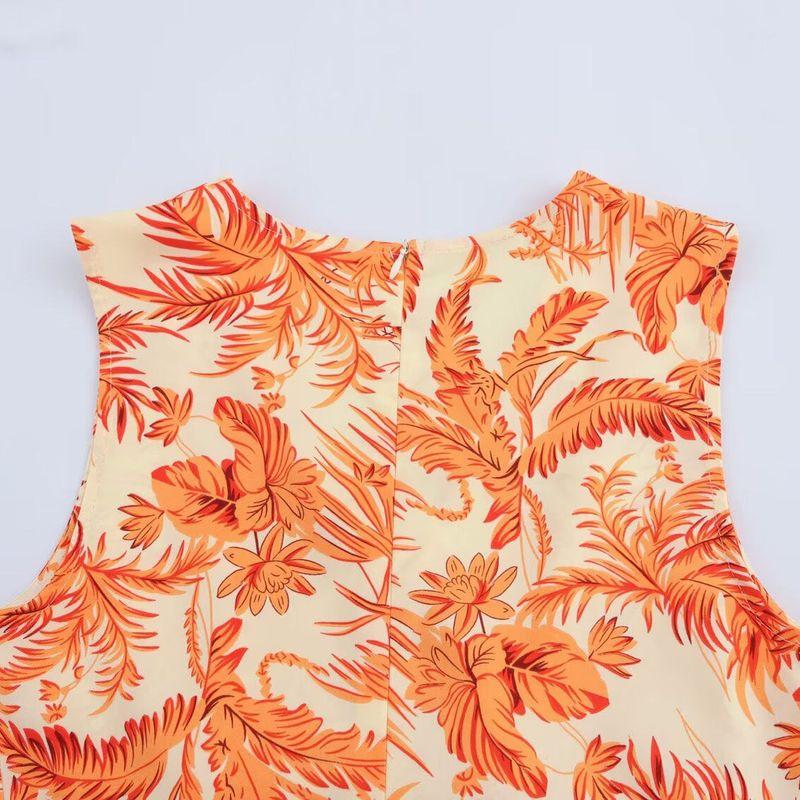 Kaslead New Women clothes Western Style Fashion Simple Slim fit V-neck Waist Hugging Sleeveless Dress