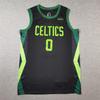 2025 Celtics #0 Tatum Black Embroidered Basketball Jersey for Adults