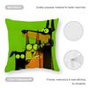 Funny Creative Cartoon Doberman Cushion Cover Anti-dustmite Pillowcase Invisible Zipper Silky Short Plush Sofa Cushion Cover