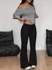 New European and American fashion suit diagonal shoulder solid color T-shirt trousers two-piece suit, diagonal shoulder short-sleeved trousers cover