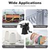 Steel Wheel Winding Machine, Manual Dual-Purpose Coil Counting Winder 0-99999 with Cast Iron Frame