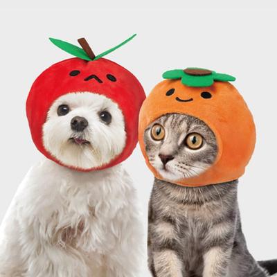 [Pet] Fruit Character Hat (Apple, Persimmon)