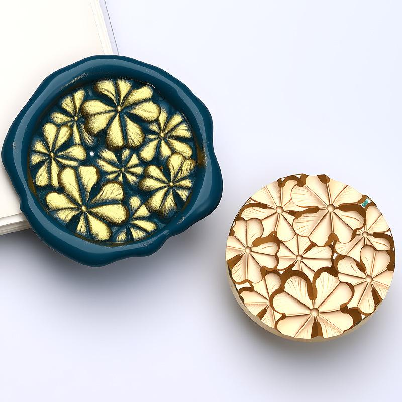 Retro Lacquer Seal Head Brass Three-dimensional Embossed for Envelope Wedding Invitation Wax Seal Decoration