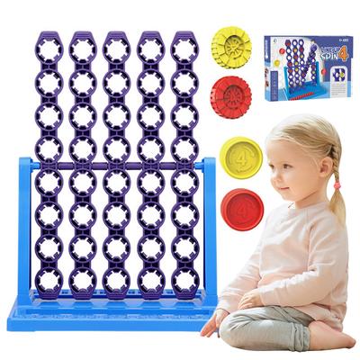 Connect 4 Spin Game – 2-Spieler-Brettspiel mit drehbarem Connect-4-Spielfeld und Schnellverschluss-Schieber für Familie und Kinder