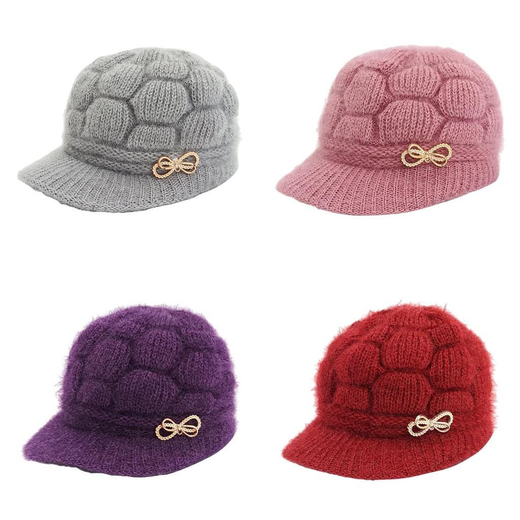 People Old Senior Knitted Caps Winter Outdoor Sports Thickening Thermal Hats