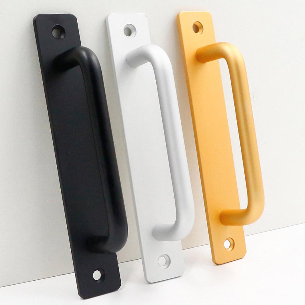 Sliding Door Handle Aluminum Alloy Pull Push Wooden Door Handle Sliding Barn Gate Toilet Door Pull Window Handles Hardware