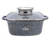 Casseruola Pentola Quadrata 3.5L 22Cm Zilner Grigio Zl-7058