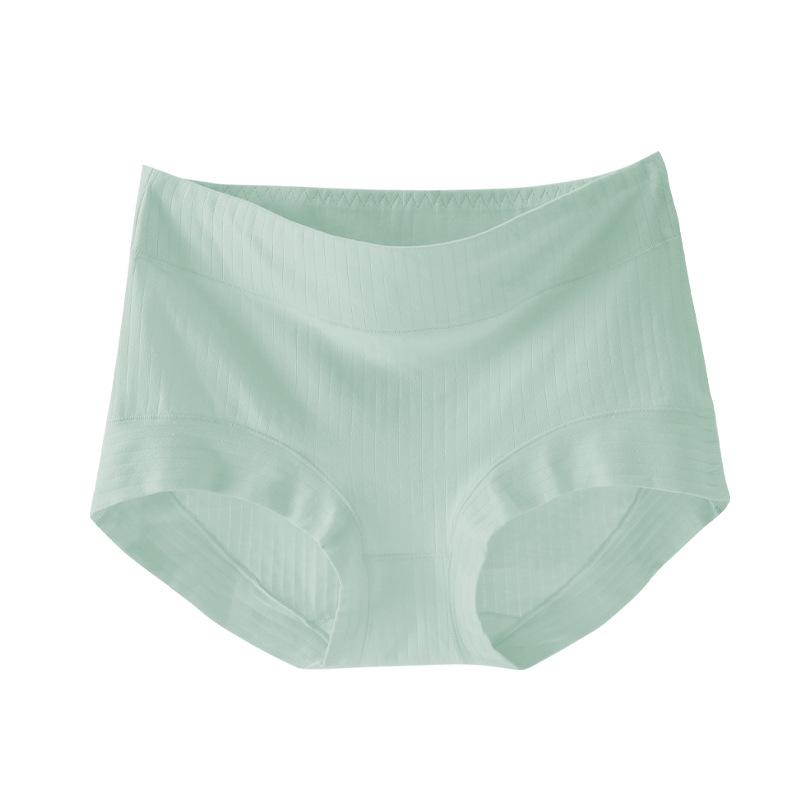 Pure Cotton Antibacterial High-Waisted Tummy Control Butt-Lifting Seamless Plus Size Women's Panties with Breathable Cotton Crotch