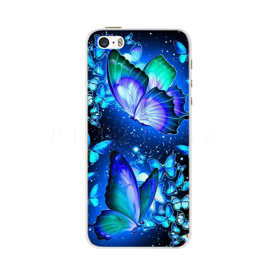Case For iPhone 5 5S SE Case Silicone Soft TPU Cute Cartoon Pattern Protector Shell For iPhone 6 6S 5 iPhone6S Case Cover Fundas